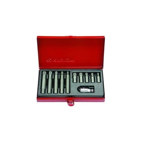 Coffret d'embouts tournevis XZN 10mm - 11 pièces - King Tony - 1011MQ