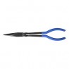 Pince à becs demi-ronds extra longue 280 mm - King Tony 631911C, poignée PVC