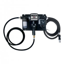 Station gasoil 230V 70L/min avec filtre transparent absorption d'eau, pistolet automatique, compteur et tuyau d'aspiration