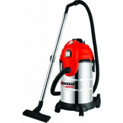 Aspirateur eaux et poussières 30L 230V 1200W cuve inox/prise électroportatif