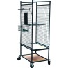 Chariot mobile pour pièces mécaniques ou carrosserie avec grilles latérales 600x900x1950mm
