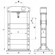 Presse Hydraulique 50T à 2 vitesses bâti soudé manuelle et pneumatique