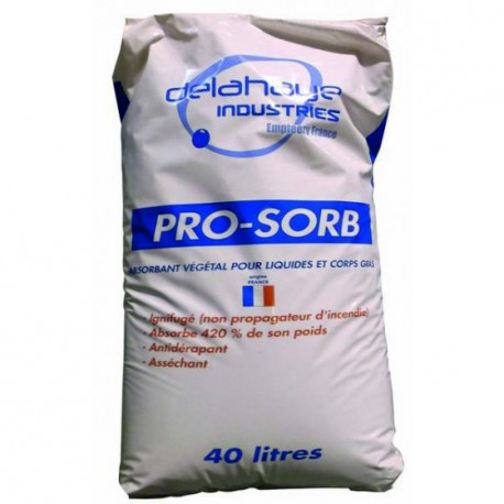 Sac 40 L- 8Kg absorbant végétal granulé