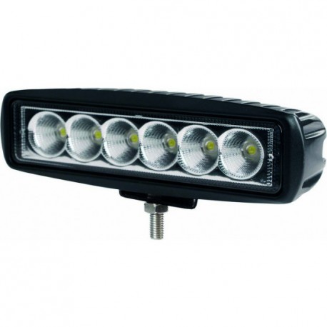 Phare de travail rectangle LED 10/30V 18W 1200 lumens faisceau longue portée