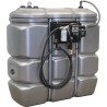 Cuve de stockage 1500L gasoil PEHD DP avec station à gasoil 230V 56L/min