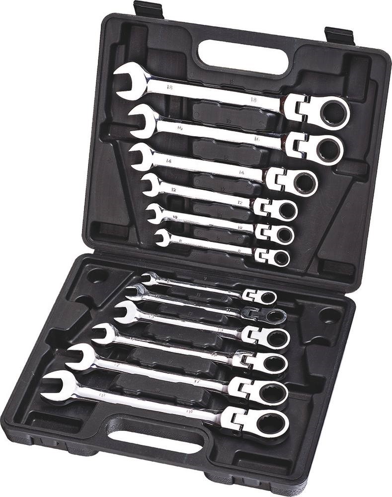 Lot De 8 Clés Mixtes à Cliquet Kobalt Power Cross - Métrique Et SAE, Qualité Taiwan