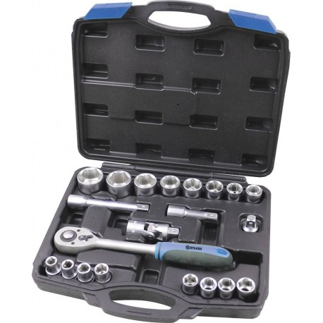 Coffret de douilles 1/2" 21 pièces stilker 67602