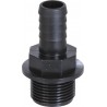Raccord PVC mâle pour tuyau - diamètre 19mm