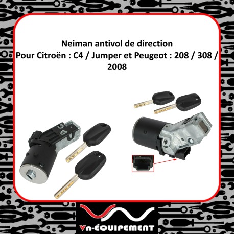 Neiman antivol de direction - Citroën C4 / Jumper - Peugeot 208 / 308 /2008