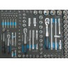 Module d'outillage pour servante Stilker - cliquets 1/2" - 1/4" - 109 pcs