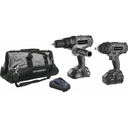 Pack complet perçeuse visseuse - clé à chocs - outils électroportatifs Schneider