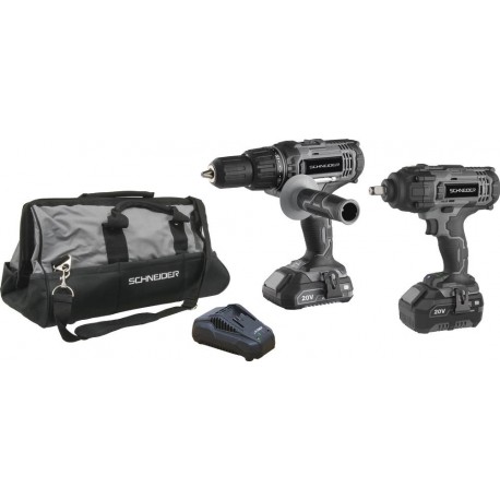 Pack complet perçeuse visseuse - clé à chocs - outils électroportatifs Schneider