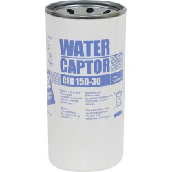 Filtre à gasoil à absoption d'eau 150 l/min 30μ femelle 1"1/4
