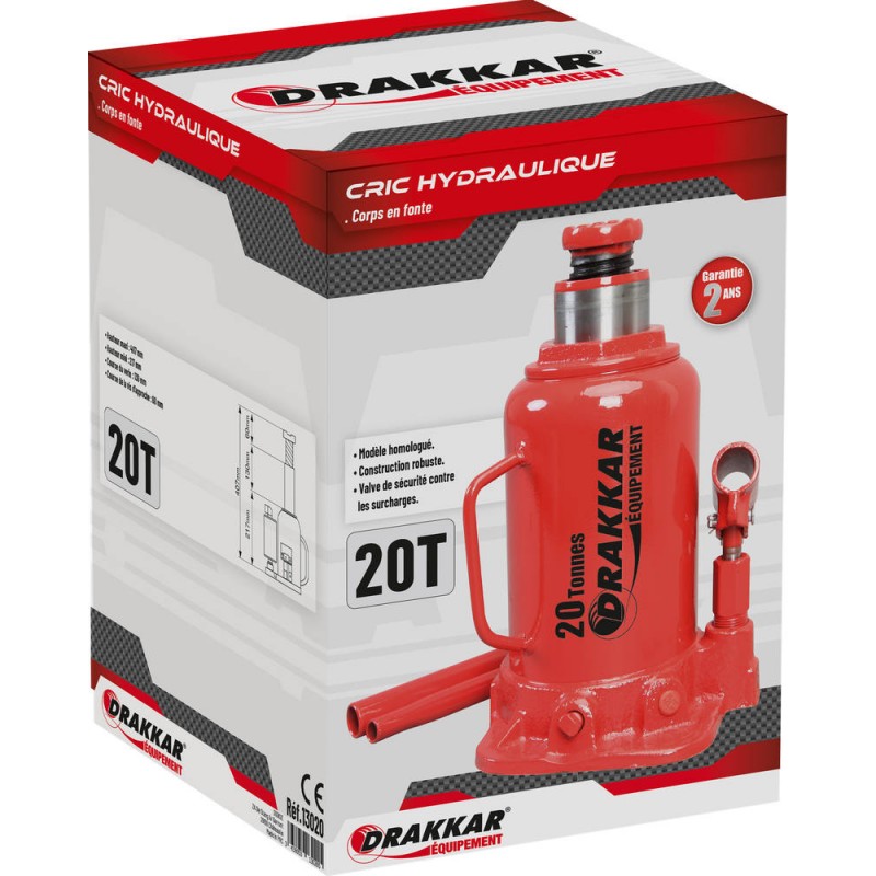 Cric bouteille hydraulique Drakkar 32T 