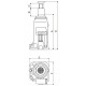 Cric bouteille hydraulique 12T