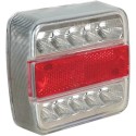 Feu arrière carré LED 4 fonctions - SODIFLASH