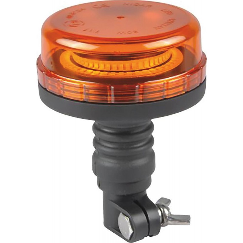 Gyrophare à leds(8 leds), 10/30Volts, 142x120mm, Entraxe:110mm