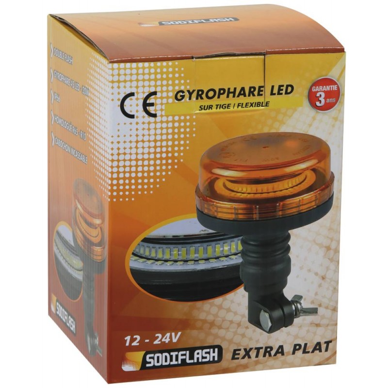 Gyrophare led sur tige