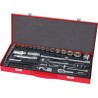 Coffret 59 pcs douilles 1/4" et 1/2"