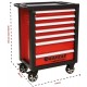 Servante d'atelier 7 tiroirs avec plan de travail en ABS 770x460x970mm