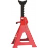 Paire de chandelle 6 tonnes - Double sécurité - Crémaillère et goupille