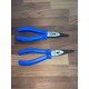 Pince à Becs Demi-Ronds Coudés 200 mm - Acier Forgé, Poignées Ergonomiques Bi-Matière, Coupe Latérale , Garantie à Vie