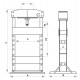 Presse d'atelier manuelle et pneumatique 100T