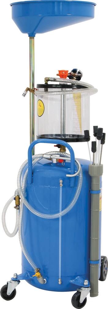 Réservoir Vidange Huile Pneumatique AUTOOL OD720 - 70L, Gobelet Mesure, Tiges D'aspiration