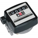 Compteur Mécanique Gasoil – Débit 20-120 L/Min, Fonte d’Aluminium, Raccord 1''G, Totaliseur, Garantie 2 Ans