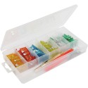Assortiment de 92 Fusibles Enfichables Standard – 5A à 30A avec Testeur Intégré et Pince de Remplacement