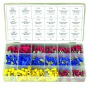 Coffret de Cosses Isolées – 285 Pièces, Sertissage Simple, Rondes et Plates, 0.25 à 6 mm²