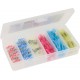 Assortiment de 150 Jonctions Thermorétractables et à Sertir – Sections 0,5 à 6mm², Rouge, Bleu, Jaune