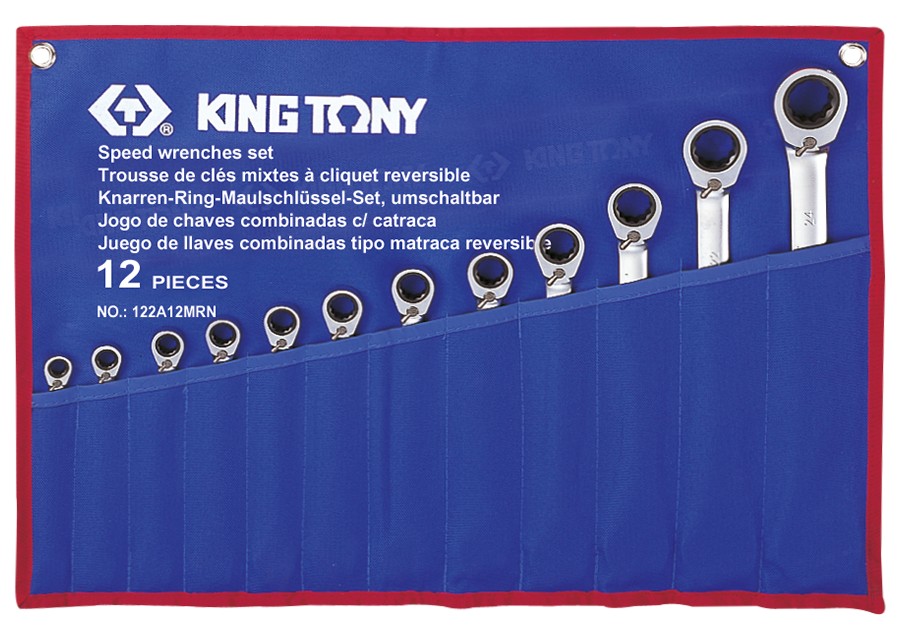 Clé mixte à cliquet Métrique 14 mm - KING TONY - Tracto Pieces