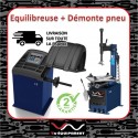 Pack Démonte Pneu Semi-Automatique + Équilibreuse 10-24” – Pro, 220V, Accessoires Inclus, Garantie 2 Ans