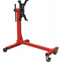 Support moteur 450 kg à roulettes avec platine rotative 360°, 4 points de fixation et blocage 8 positions