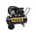 Compresseur à Piston Silencieux 3 CV - Réservoir 100 L - 230V TECH PRO NUAIR - Pression 10 Bars - Idéal Usage Intensif