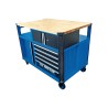Servante Établi King Tony - Plan de Travail XXL, 10 Tiroirs, 3 Armoires Verrouillables, Panneau Perforé - Livraison Gratuite