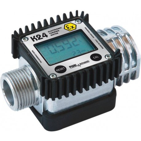 Compteur digital essence 1" mâle/femelle ATEX