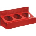 Support Magnétique pour 3 Aérosols et 7 Tournevis - Dimensions 110x300x126mm, 8 Aimants Protégés, Facile à Déplacer, Vendu Vide