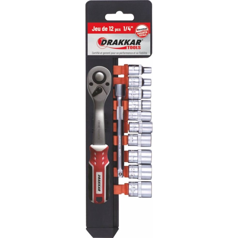 Rothewald Jeu D'outils En Pouces 92 Pièces, Porte-embouts Amovibles Pour Embouts En Pouces, Cliquet à Denture Fine, Facilite La Vis Contrôlée, Acier