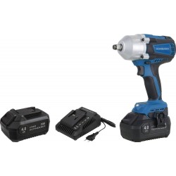 Clé à choc 1/2" 20V 610/800Nm brushless 2 batteries 4Ah Li-ion - mallette SCHNEIDER INDUSTRY