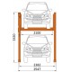 Pont 2 colonnes Parking 2.7 tonnes