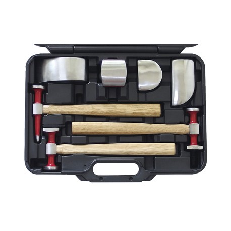 Coffret 3 marteaux + 4 tas de débosselage pour carrossier - GYS