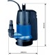 Pompe immergée eaux chargées - 7m - 550W - 10000 l/h