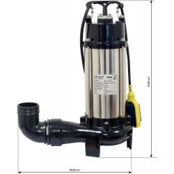Pompe immergée automatique avec couteau pour eaux chargées