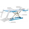 Table Élévatrice Professionnelle OMCN pour Moto, Quad et Voiturette - 600kg, Électro-Hydraulique, 400V