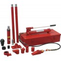 Vérin hydraulique de réparation carrosserie 10T - coffret 15 pcs