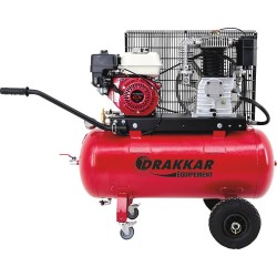 Compresseur roulant thermique essence 100L 5CV moteur Honda GARANTIE 3 ANS