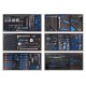 Servante d’atelier King Tony SQUAD XL D+ 7 tiroirs avec 385 outils