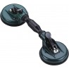 Ventouse Double Articulée 117mm - Capacité de Levage 30kg pour Pare-brises et Vitrages